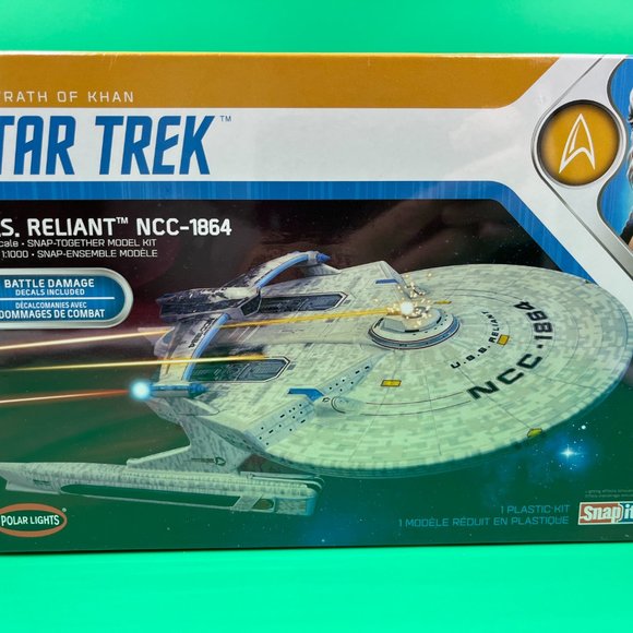 Polar Lights 1/1000 Star Trek USS Reliant NCC-1864 Wrath of Khan PLL975M Sealed - Picture 2 of 4